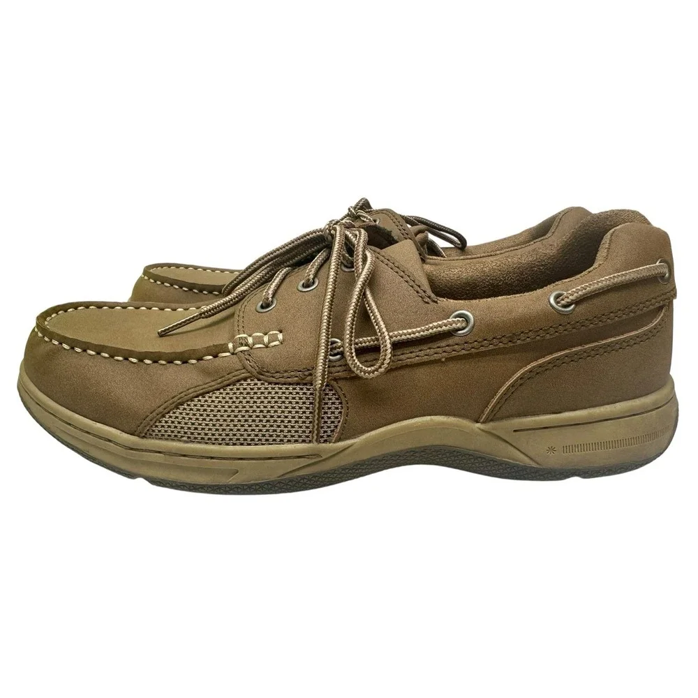 Men's Flex Step Benjamin‎ Boat Shoes Sz 10 M (0100-8006-105)